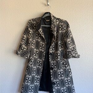 Trina Turk Black and Cream Elegant & Unique Blazer